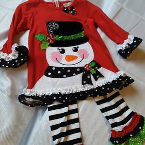 Snowman Boutique 2pc Outfit